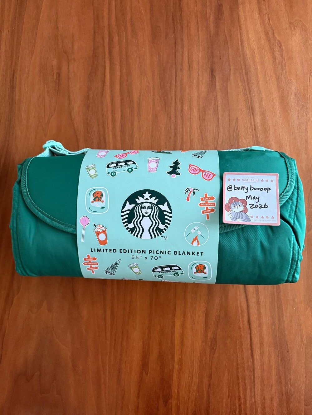 Starbucks 2026 Road Trip Collection Foldable Picnic Blanket NEW
